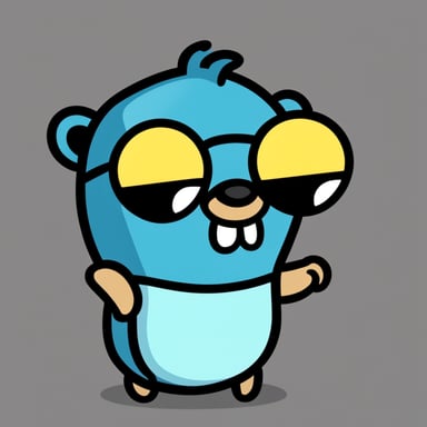 Go Blue Gopher with the combination of this emoji, showing a keen and discerning eye.