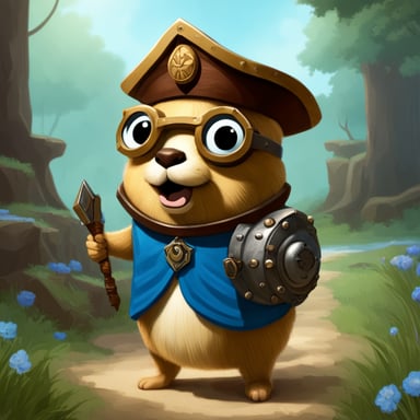 Go blue gopher, adorned in armor and clutching a certificate scroll secured with a lock, stands beside a Kubernetes pod.