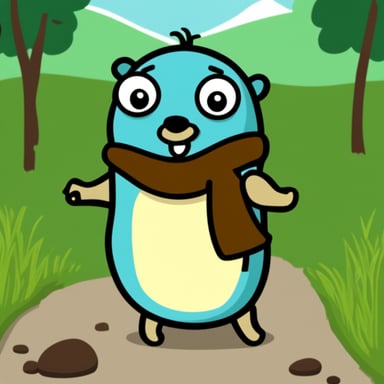 Go Blue Gopher as Asian Gopher