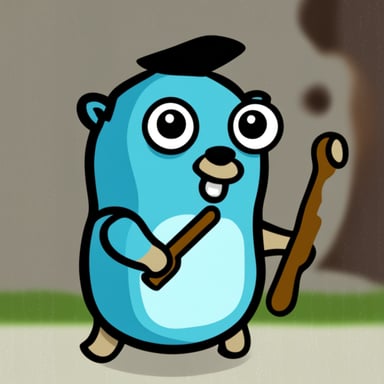Go Blue Gopher as Asian Gopher