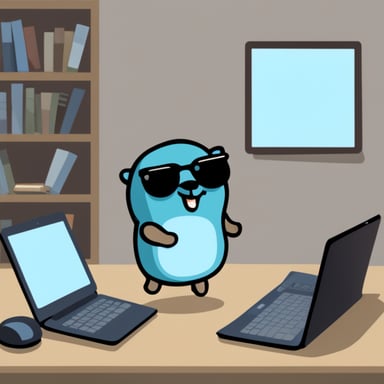 Go Blue Gopher is strong and tech-savvy.