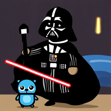 Go Blue Gopher as Darth Vader.