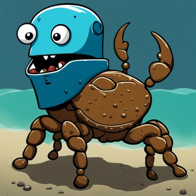 Go Blue Gopher beating up the rust crab.