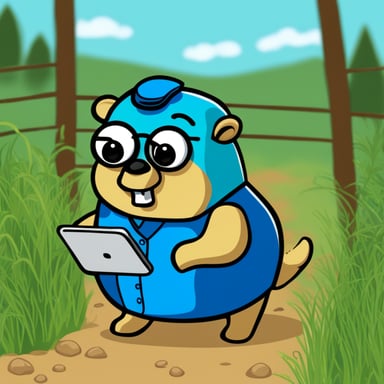 Go Blue Gopher building a data center in a wildlife reserve.
