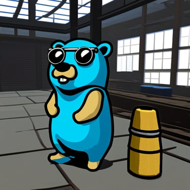 Go Blue Gopher in GTA V roleplay server