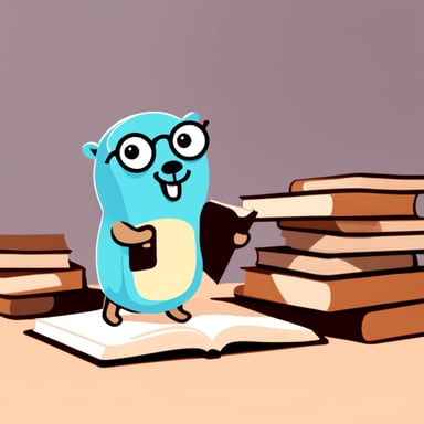 Go Blue Gopher looking for technical information in books.