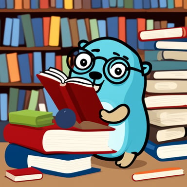 Go Blue Gopher looking for technical information in books.