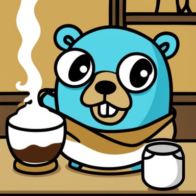 Go Blue Gopher drinking sake.