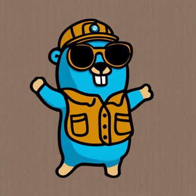 Go Blue Gopher as Gray Toffee Engineer
