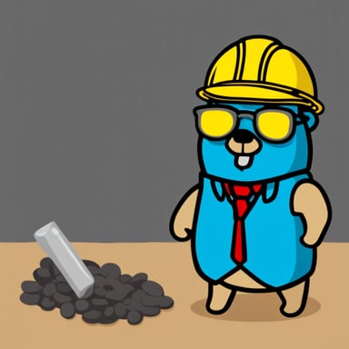 Go Blue Gopher as Gray Toffee Engineer