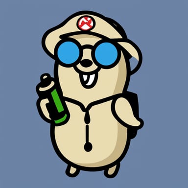 Go Blue Gopher as a Ghostbuster.
