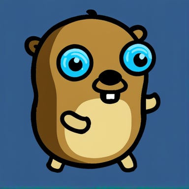 Go Blue Gopher on pixel art