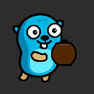 Go Blue Gopher on pixel art