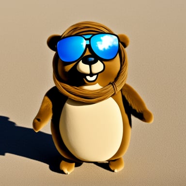 Go Blue Gopher as a Burning Man attendee wearing Burning Man icon