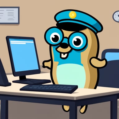 Go Blue Gopher as the Application Security Specialist