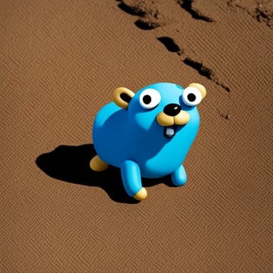 Go Blue Gopher sunbathing.